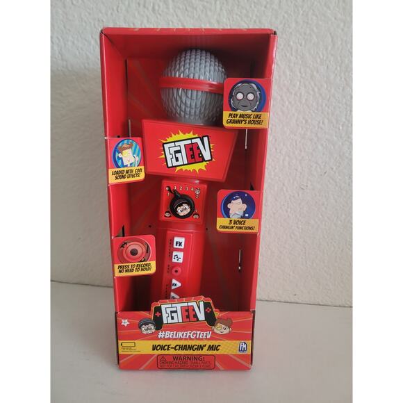 Be Like FGTeeV Microphone Voice Changing Recording Sound Effects Phat Mojo Toy - Picture 1 of 2